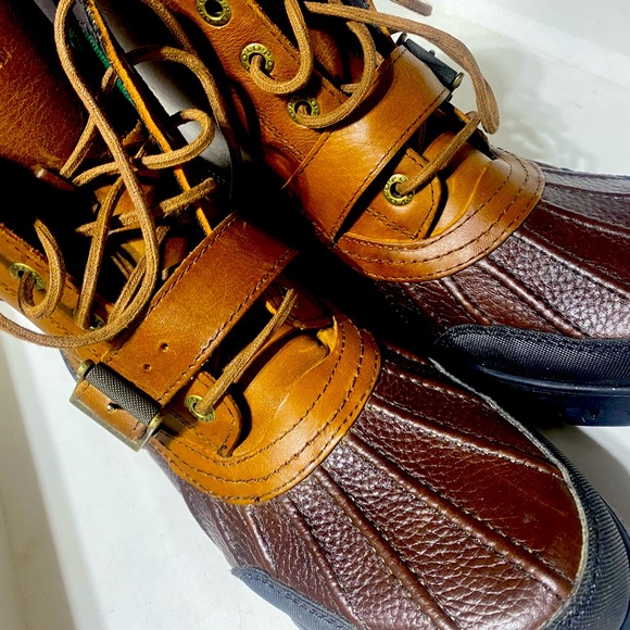 Ralph Lauren Mens Size 9 Leather Boots - Picture 5 of 8